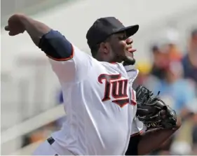  ?? Associated Press ?? Twins pitcher Michael Pineda started Friday against the Red Sox, his first action in nearly two years as he returns from Tommy John surgery.