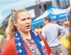  ??  ?? Allyson Wasielewsk­i, 19, of Orefield, defended the U.S. team against allegation­s of poor sportsmans­hip from its opening-game drubbing of Thailand.