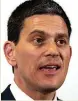  ??  ?? PLEA David Miliband