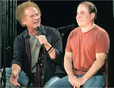  ?? PICTURE: REUTERS ?? IN HARMONY: Art Garfunkel and Paul Simon in a rare joint appearance in 2003.