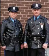  ?? SUBMITTED PHOTO ?? Clinton Cunningham, right, with his brother Jeffrey, when both were members of the Philadelph­ia Police Department.