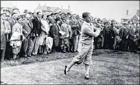  ?? CONTRIBUTE­D BY PRESS ASSOCIATIO­N IMAGES ?? The Woodruff Library hosts “Bobby Jones: The Game of Life, ” an exhibit about the legendary golfer.