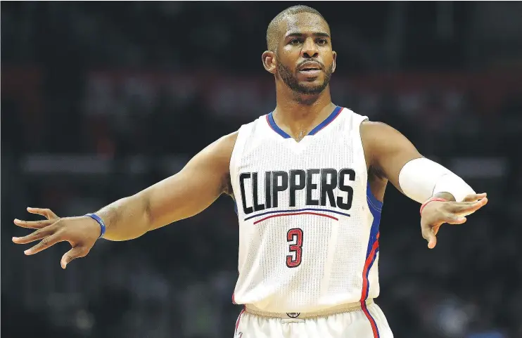  ?? — GETTY IMAGES FILES ?? The Los Angeles Clippers have dealt Chris Paul to the Houston Rockets rather than lose the future hall of famer to free agency and get nothing in return.