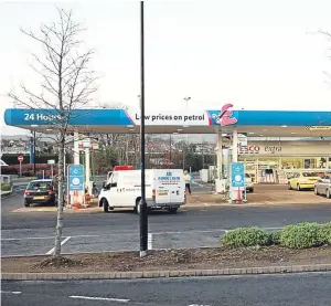  ??  ?? The motorist was hurt in a bump at Tesco Extra on the Kingsway.