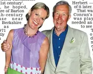  ?? ?? Conran with his fourth wife Vicki