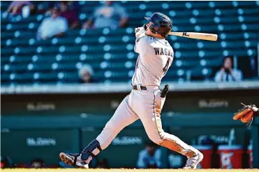  ?? Diamond Images/diamond Images/getty Images ?? Astros prospect Will Wagner, the son of All-star closer Billy Wagner, slashed .337/.420/.518 in 65 games last year in an injury-shortened season that finished with a six-game stint at Triple-a Sugar Land.