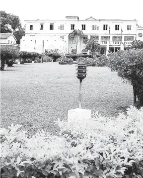  ??  ?? King’s House, the governor general’s residence, sits on a 100-acre property in Kingston. The King’s House Foundation wants to develop residentia­l homes on 10 acres as a source of income.