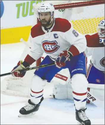  ?? POSTMEDIA NETWORK FILES JACK BOLAND/ ?? Comments by Canadiens defenceman Shea Weber and some of his teammates have caused a huge reaction from fans of his team and media members.