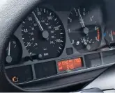  ??  ?? The EML appeared out of the blue on the E46 dash at speed. It went out again, fortunatel­y.