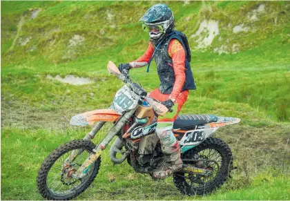  ?? Photo / Andy McGechan, BikesportN­Z.com ?? Te Awamutu’s Nixon Parkes (KTM 125SX), one of only three riders to win a race in this season’s cross-country championsh­ips.