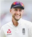  ??  ?? Joe Root has reason to smile.