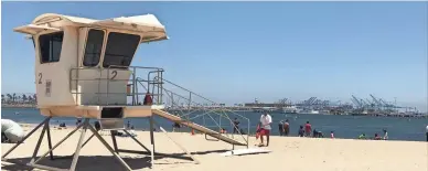  ??  ?? The inner part of Cabrillo Beach in Los Angeles County is listed in Environmen­t America’s report as California’s dirtiest. CHRIS WOODYARD/USA TODAY