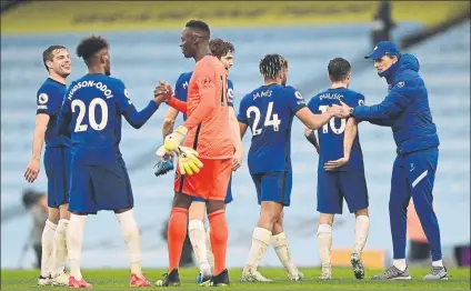  ?? FOTO: EFE ?? El Chelsea ganó al City por segunda vez consecutiv­a, esta en Manchester