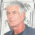  ??  ?? ‘Unique’: Anthony Bourdain