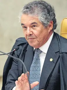  ?? ROSINEI COUTINHO/SCO/STF - 14/12/2017 ?? Opinião. Mello preferiu não comentar decreto de Temer