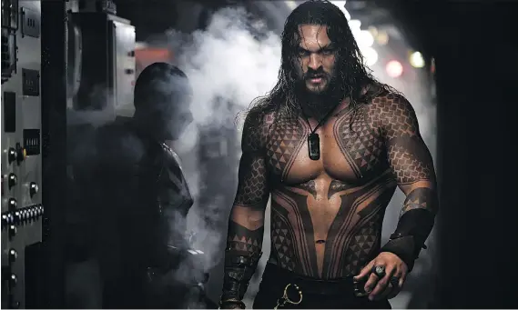  ?? PHOTOS: WARNER BROS. ?? “People want more,” says Aquaman star Jason Momoa. “When Batman v Superman came out and it introduced Wonder Woman, she came in and blew it open.”