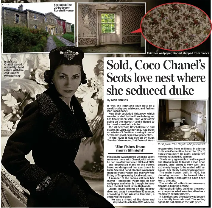 Sold, Coco Chanel's Scots love nest where she seduced duke - PressReader