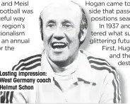  ??  ?? Lasting impression: West Germany coach Helmut Schon