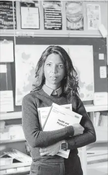  ?? CATHIE COWARD THE HAMILTON SPECTATOR ?? “With privilege comes power, and with that power comes responsibi­lity,” says Cindy Gangaram, who teaches a Grade 6-7-8 class at Ryerson.