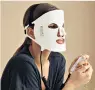  ??  ?? Bright idea: the Light Salon Boost at Home LED mask