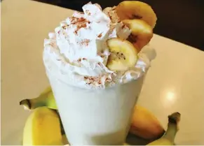 ?? (Submitted photo) ?? Bulldog Burger Co. is serving banana MacWalk-Off Milkshake throughout the weekend to celebrate the Bulldog's baseball team's trip to the College World Series in Omaha.