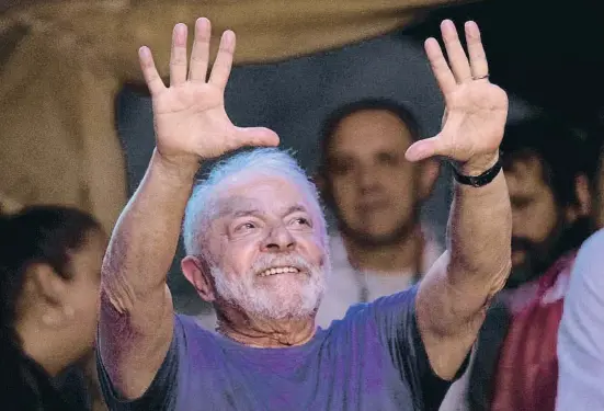  ?? STRINGER / Reuters ?? Lula da Silva, candidato del Partido de los Trabajador­es, en un acto electoral esta semana