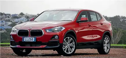  ?? PHOTOS: DAVID LINKLATER/STUFF ?? Meet the new entry-level BMW X2. Behind the upside-down ‘‘kidney grille’’, there’s a three-cylinder engine.