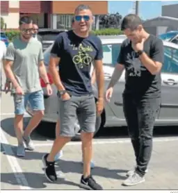  ?? RFEF ?? Luis Enrique, a su llegada a Las Rozas, donde será presentado mañana.