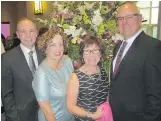  ??  ?? Pictured, from left, are institute director Dr. Todd Anderson and his wife, Karen, with Marilyn King and her husband, Ken King, gala co-chair and Calgary Flames president.