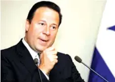  ??  ?? Panama president Juan Carlos Varela