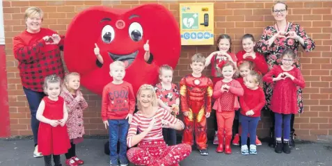  ?? Restart a Heart Day at Portico Nursery at West End and Ormskirk West End Primary School. ??