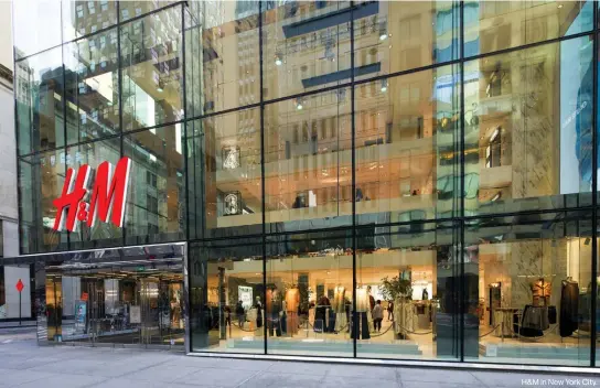  ?? ?? H&M in New York City.