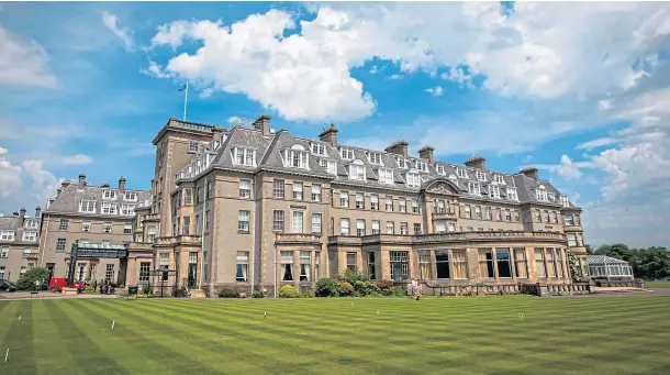  ??  ?? CELEBRATED VENUE: Gleneagles Hotel will host the 2022 Seniors Open – 35 years after it was first staged in Scotland.