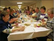  ?? LISA MITCHELL — DIGITAL FIRST MEDIA ?? Kutztown Rotary Club hosted its annual Farmers Night at Kutztown Grange Feb. 21.