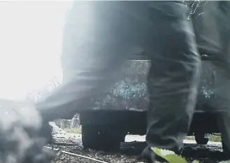  ??  ?? Camera footage which helped catch flytipper Nigel Glover.