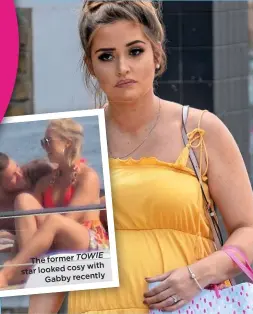  ??  ?? TOWIE The former cosy with star looked Gabby recently