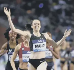  ??  ?? Clockwise from top left, Laura Muir’s year started with the Great Edinburgh Run, she won two medals at the World Indoors in Birmingham before taking victory in the Diamond League 1,500m final in Brussels and also European gold in Berlin. She also found time to qualify as a vet.