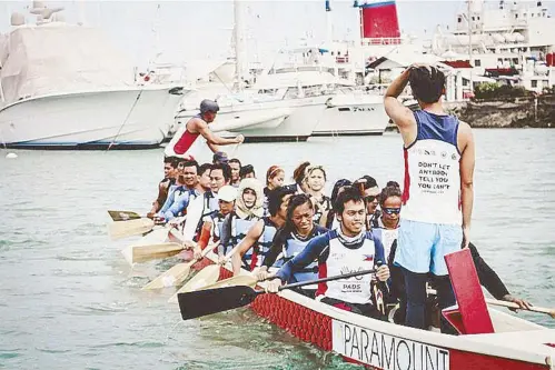  ??  ?? The Philippine Accessible Disability Services dragon boat racing team aims to promote awareness for PWDs and show that people with disabiliti­es can compete even in physical sports.