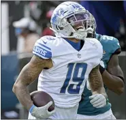  ?? ASSOCIATED PRESS FILE PHOTO ?? The Detroit Lions will likely do everything they can to keep receiver Kenny Golladay, who made the Pro Bowl last year.