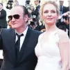  ??  ?? Quentin Tarantino and Uma Thurman