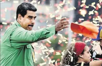  ??  ?? MADURO. El mandatario busca la reelección en los comicios y la oposición uruguaya lo rechaza.