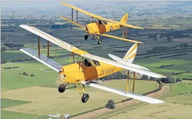  ?? Photo: GAVIN CONROY ?? Distinctiv­e: Dating from the 1930s, Tiger Moths are instantly recognisab­le.