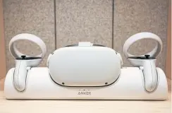  ?? ?? A Meta Oculus Quest 2 virtual reality headset.