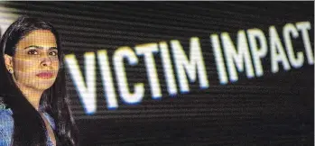  ??  ?? Nimet Kanji is Rashida Samji in the revelatory and unnerving documentar­y drama about a $100-million swindle.