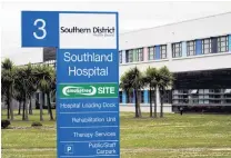  ?? PHOTO: ODT FILES ?? Southland Hospital.
