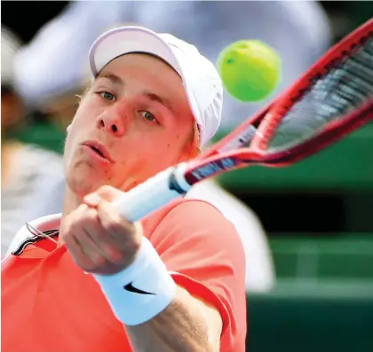  ?? WILLIAM WEST/AFP/GETTY IMAGES ?? Denis Shapovalov is one of several Canadians to keep an eye on at the Australian Open this week.