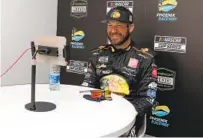  ?? SEAN GARDNER GETTY IMAGES ?? Martin Truex Jr., coming off a win in Phoenix, says Atlanta is “a very fun racetrack, being able to run all over the track.”