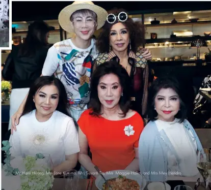  ??  ?? Mr hans huang, Mrs Jane Kusuma, Mrs susanti tio, Mrs Maggie halim, and Mrs Mey hendro