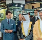  ??  ?? Aprile 2015 Matteo Marzotto, Corrado Facco (dir. gen. della Fiera) e Hasher Bin Maktoum al varo di VicenzaOro Dubai