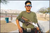  ?? ?? Orion Cooper, 15, is one of the best trapshoote­rs in the state. He won the allaround championsh­ip at the last Nevada State Shoot.